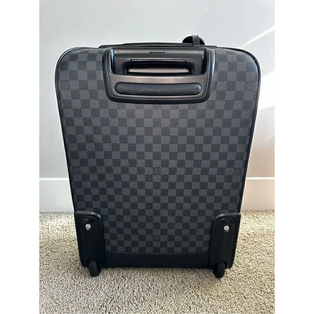 LOUIS VUITTON Pegase Legere 55 Business Graphite Carryon w/ Cover, Dust Bag & Bo